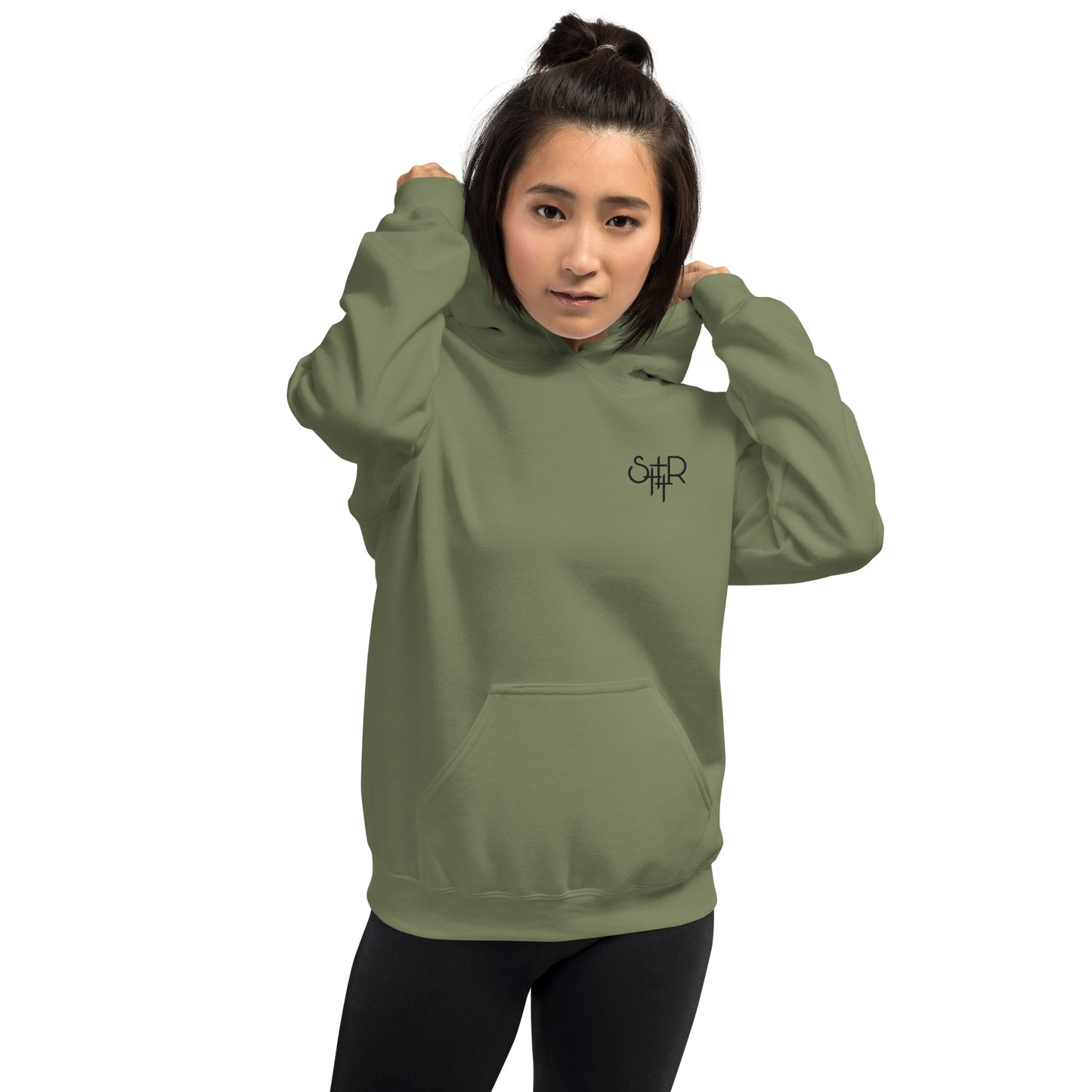 Stutter Style Unisex Hoodie (reverse black logo)