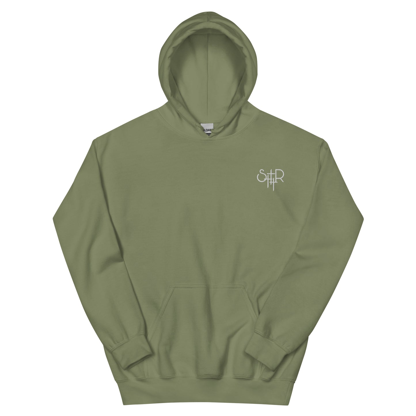Stutter Style Unisex Hoodie (reverse white logo)