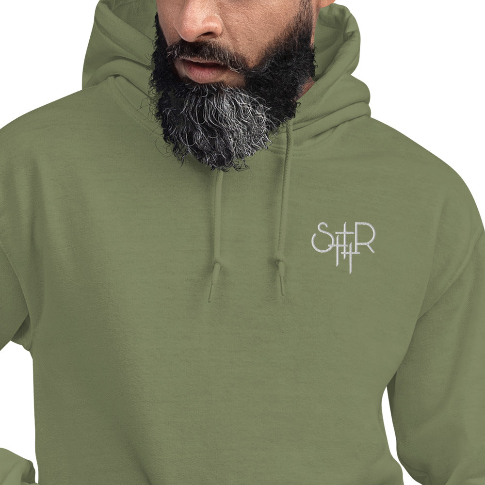 Stutter Style Unisex Hoodie (reverse white logo)