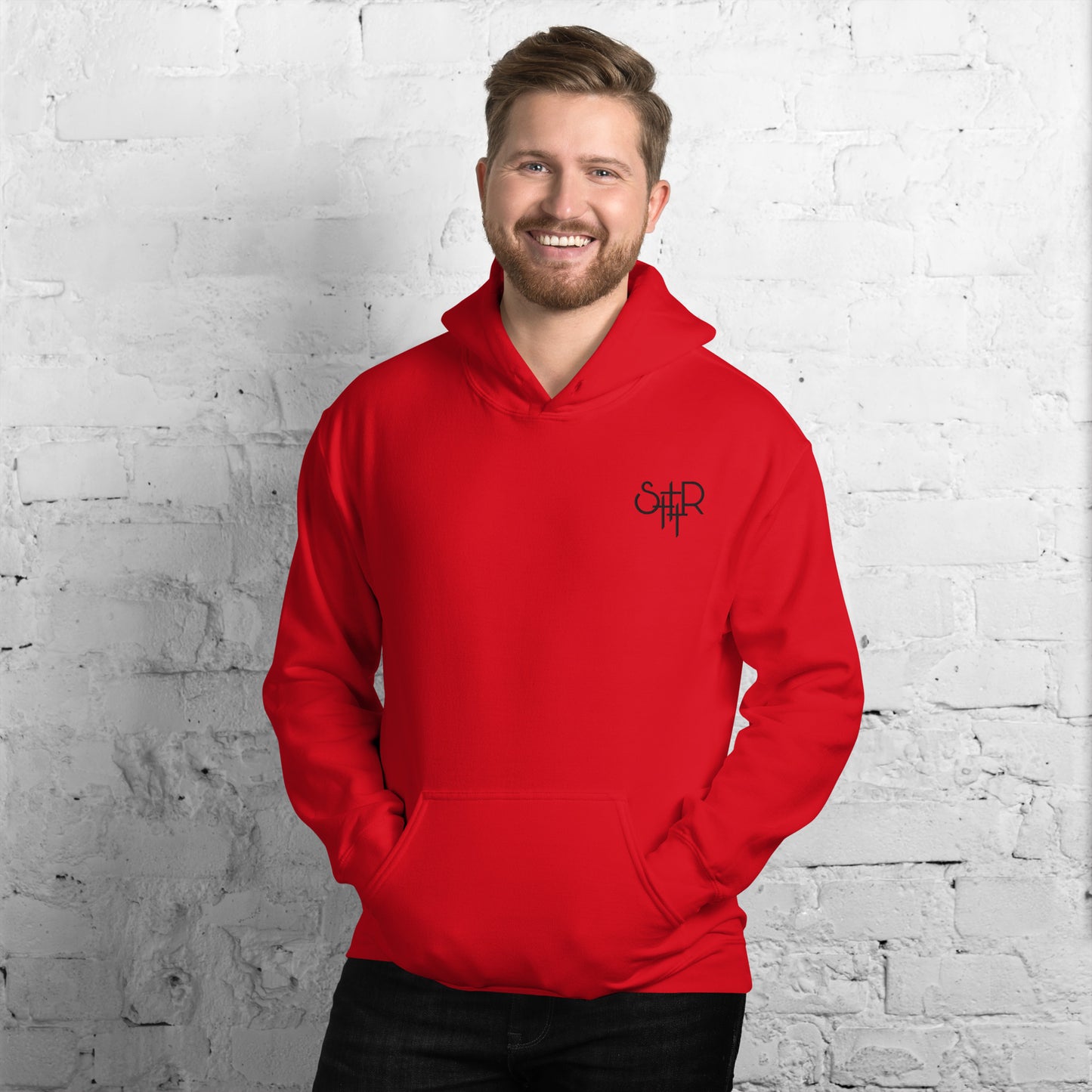 Stutter Style Unisex Hoodie (reverse black logo)