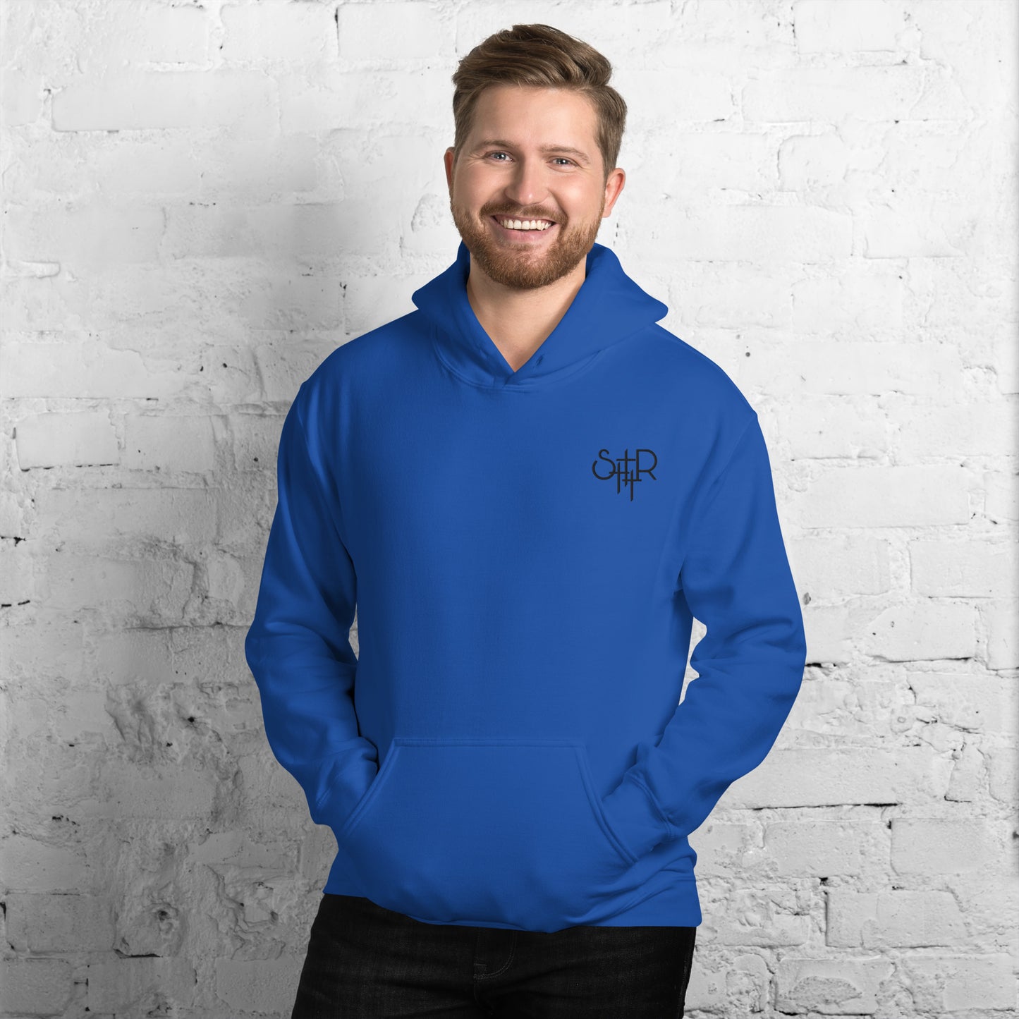 Stutter Style Unisex Hoodie (reverse black logo)