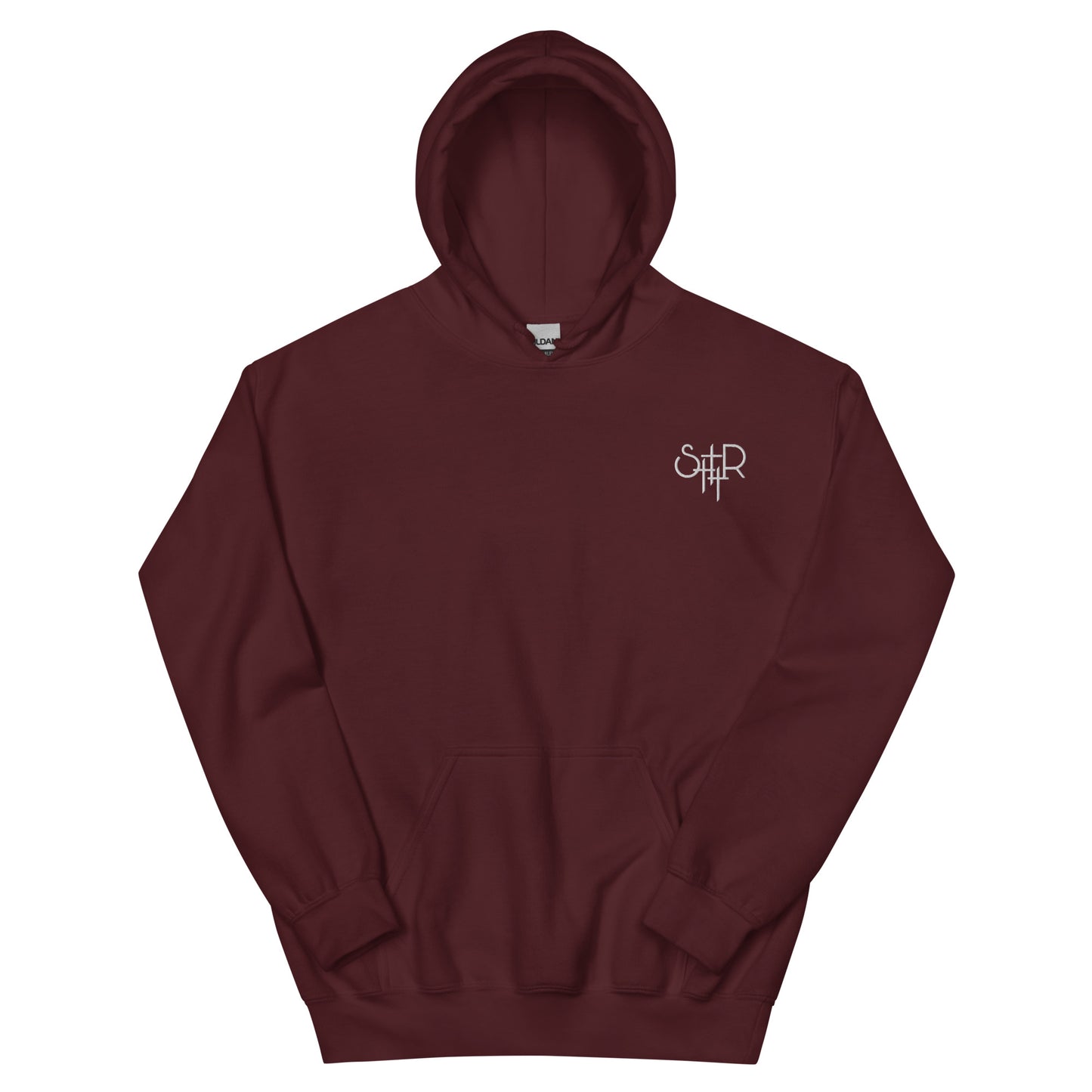 Stutter Style Unisex Hoodie (reverse white logo)