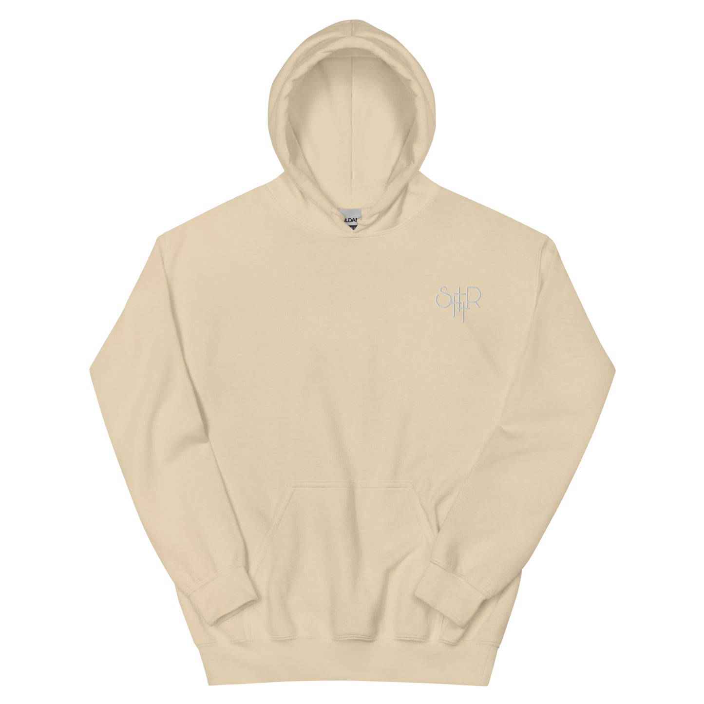 Stutter Style Unisex Hoodie (reverse white logo)